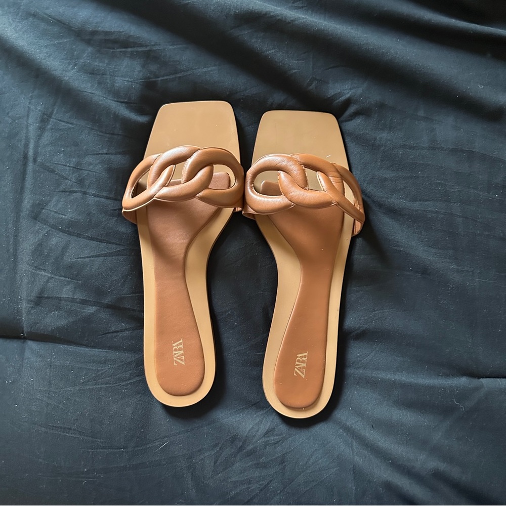 Zara brown sandals